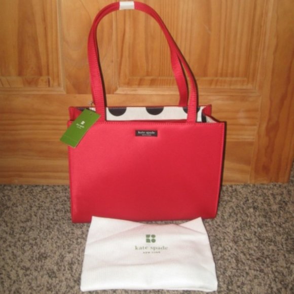 Kate Spade Red Sam With Tab Purse - Picture 3 of 4
